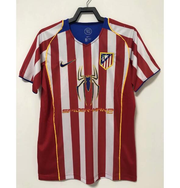 2004-05 Atletico Madrid Retro Home Kit Soccer Jersey